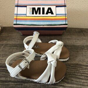 Mini Mia White Sandals Baby Size 3 M